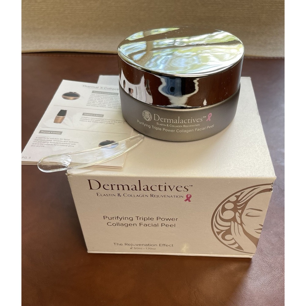 Dermalactives Purifying Triple Power Collagen Facial Peel 1.7 oz NEW IN BOX